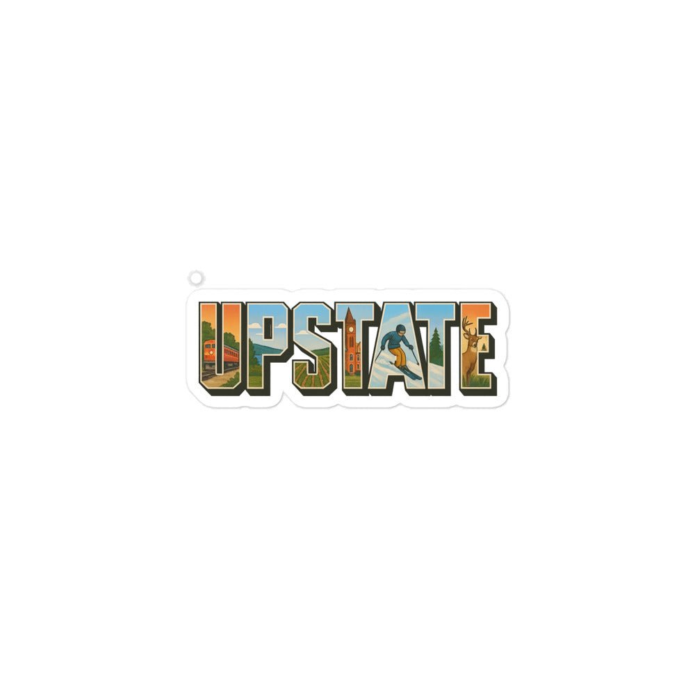 Upstate Bubble - free stickers - FLX Tee Co