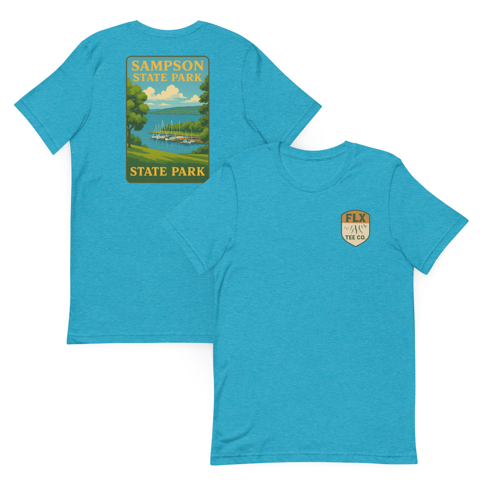 Sampson State Park Vintage Poster Te - FLX Tee Co