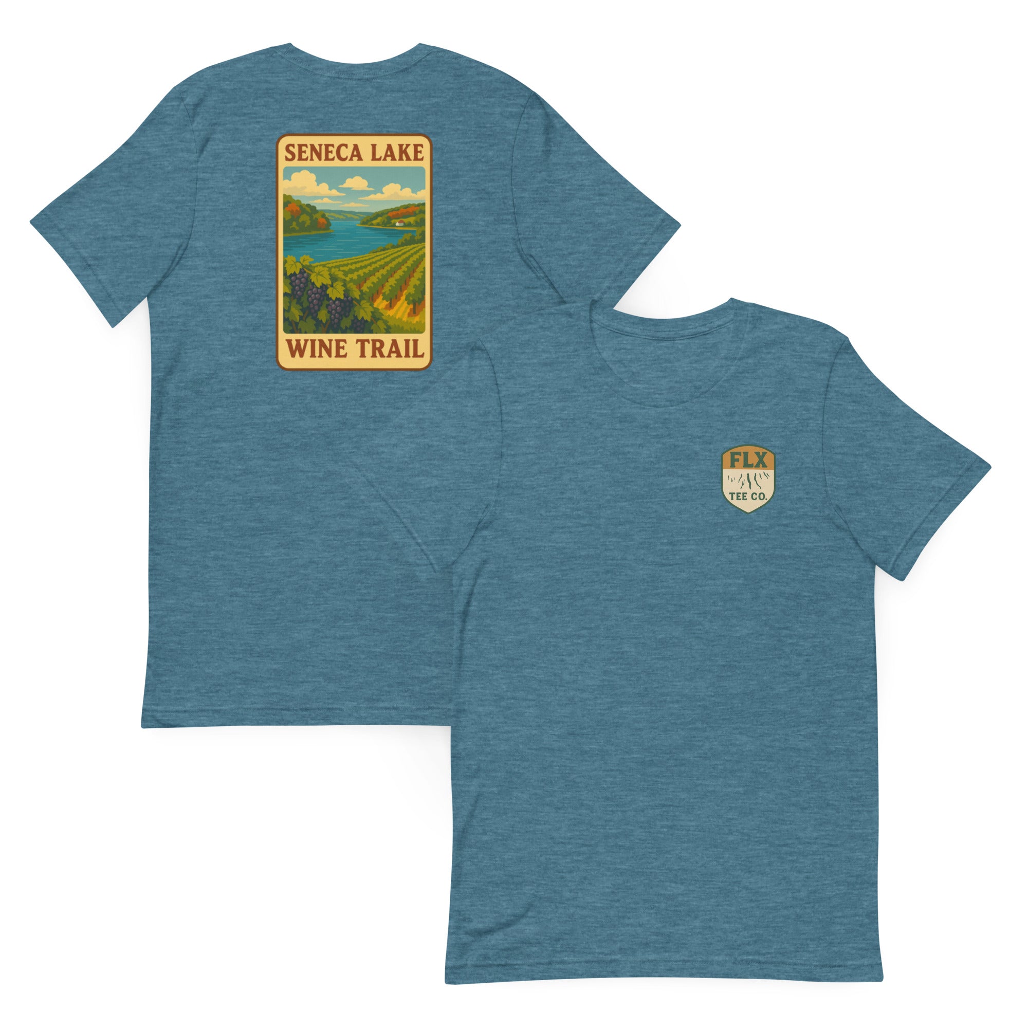 Seneca Lake Wine Trail Tee - FLX Tee Co