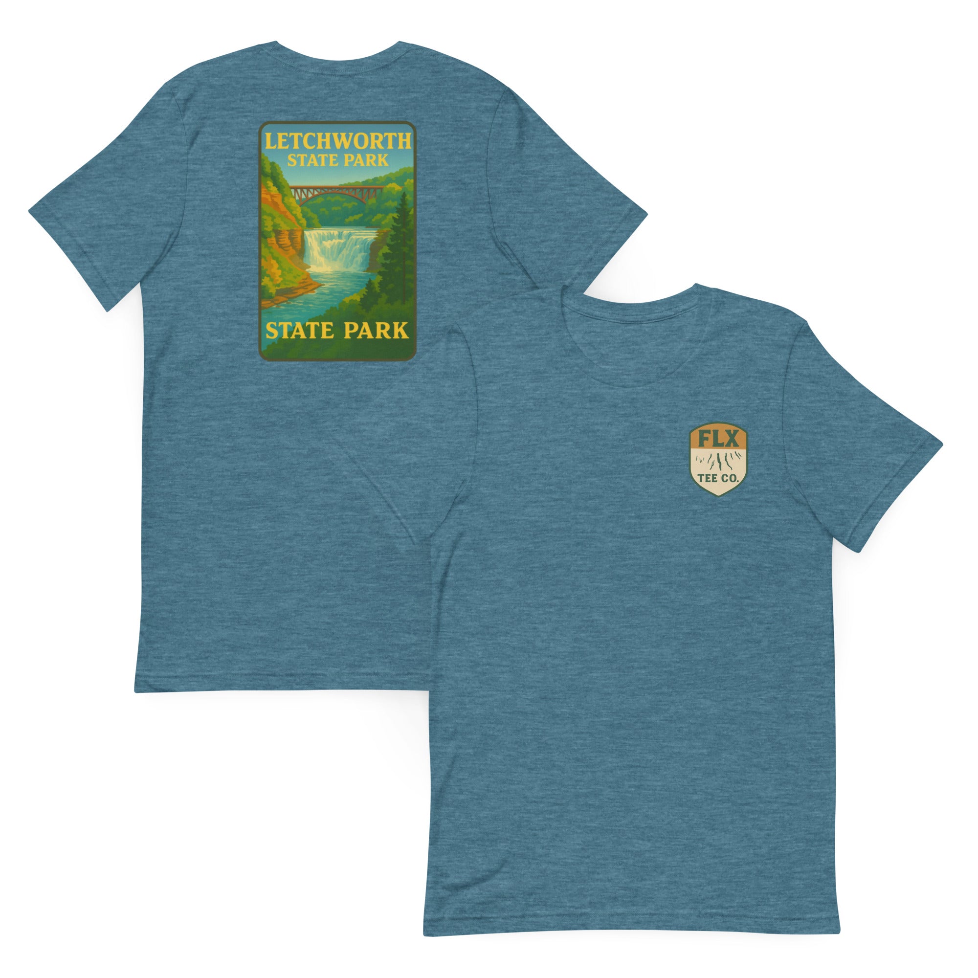 Letchworth State Park Vintage Poster Tee - FLX Tee Co