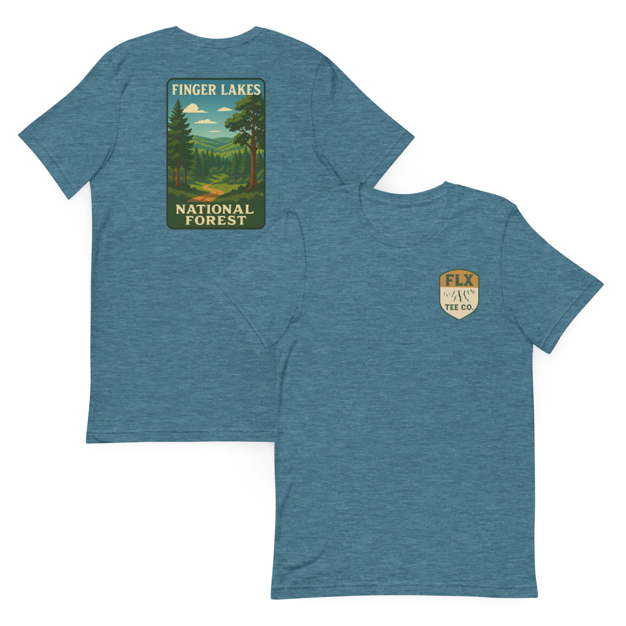Finger Lakes National Forest Vintage Hiking Tee - FLX Tee Co