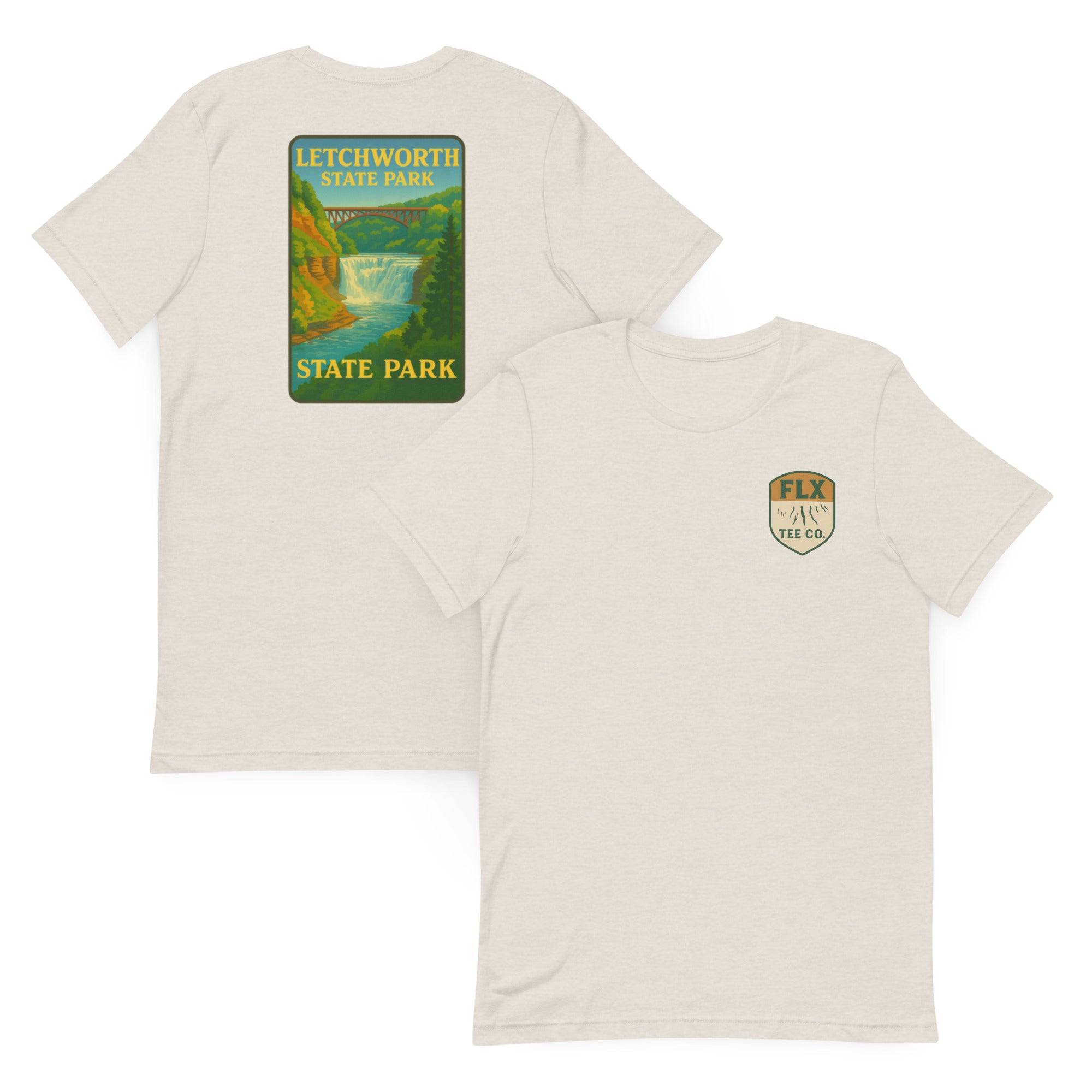 Letchworth State Park Vintage Poster Tee - FLX Tee Co