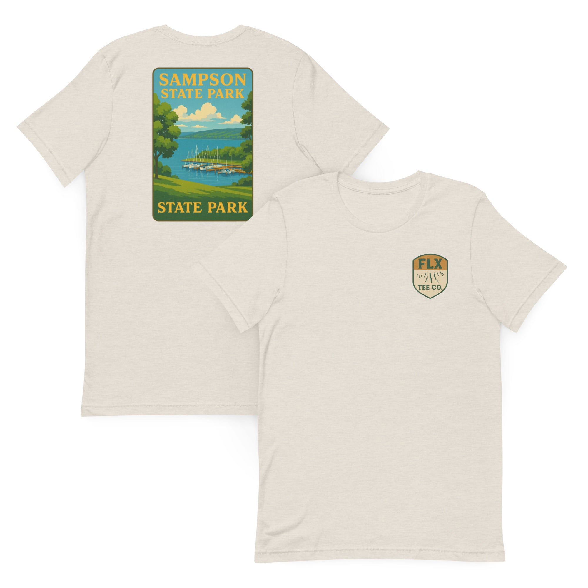 Sampson State Park Vintage Poster Te - FLX Tee Co