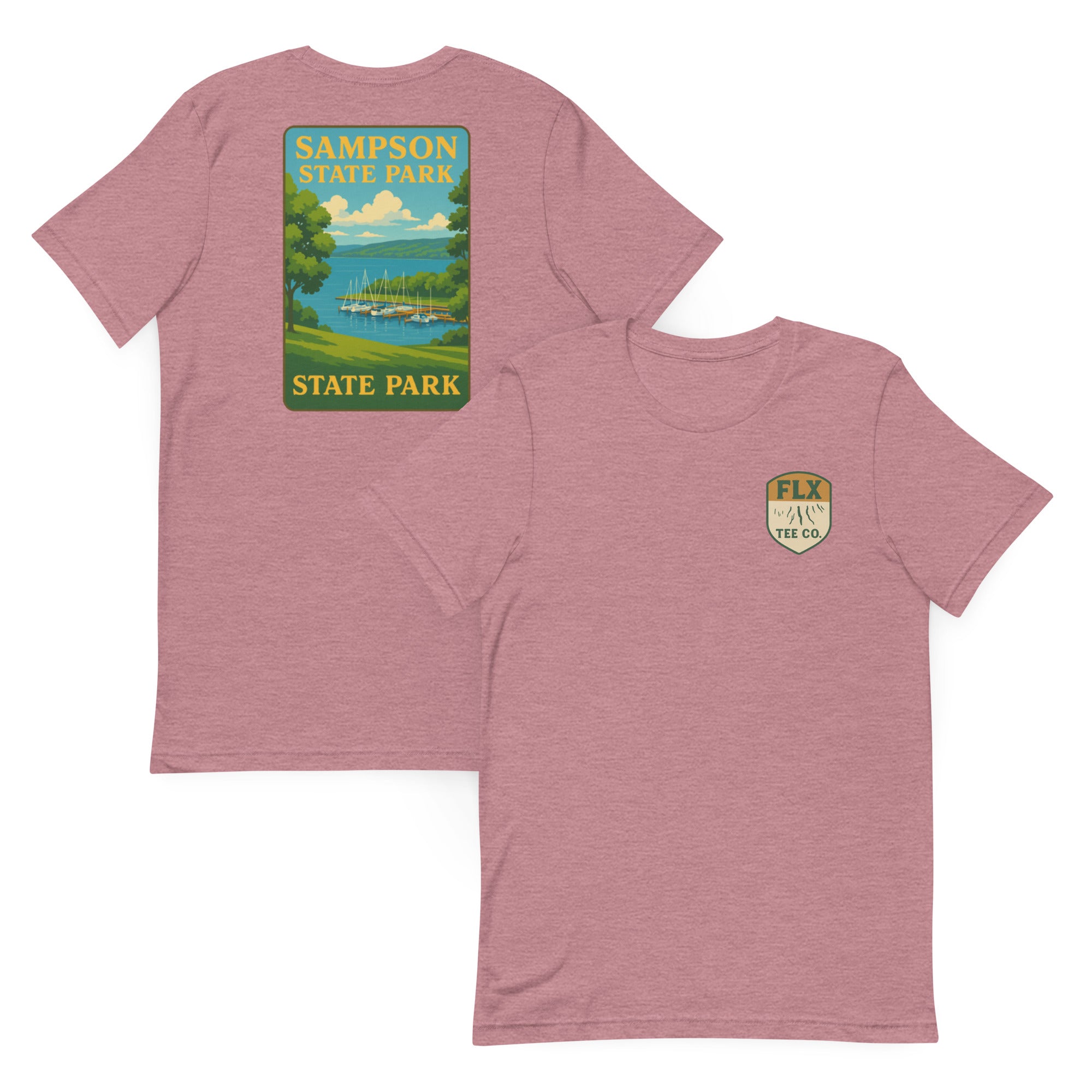 Sampson State Park Vintage Poster Te - FLX Tee Co