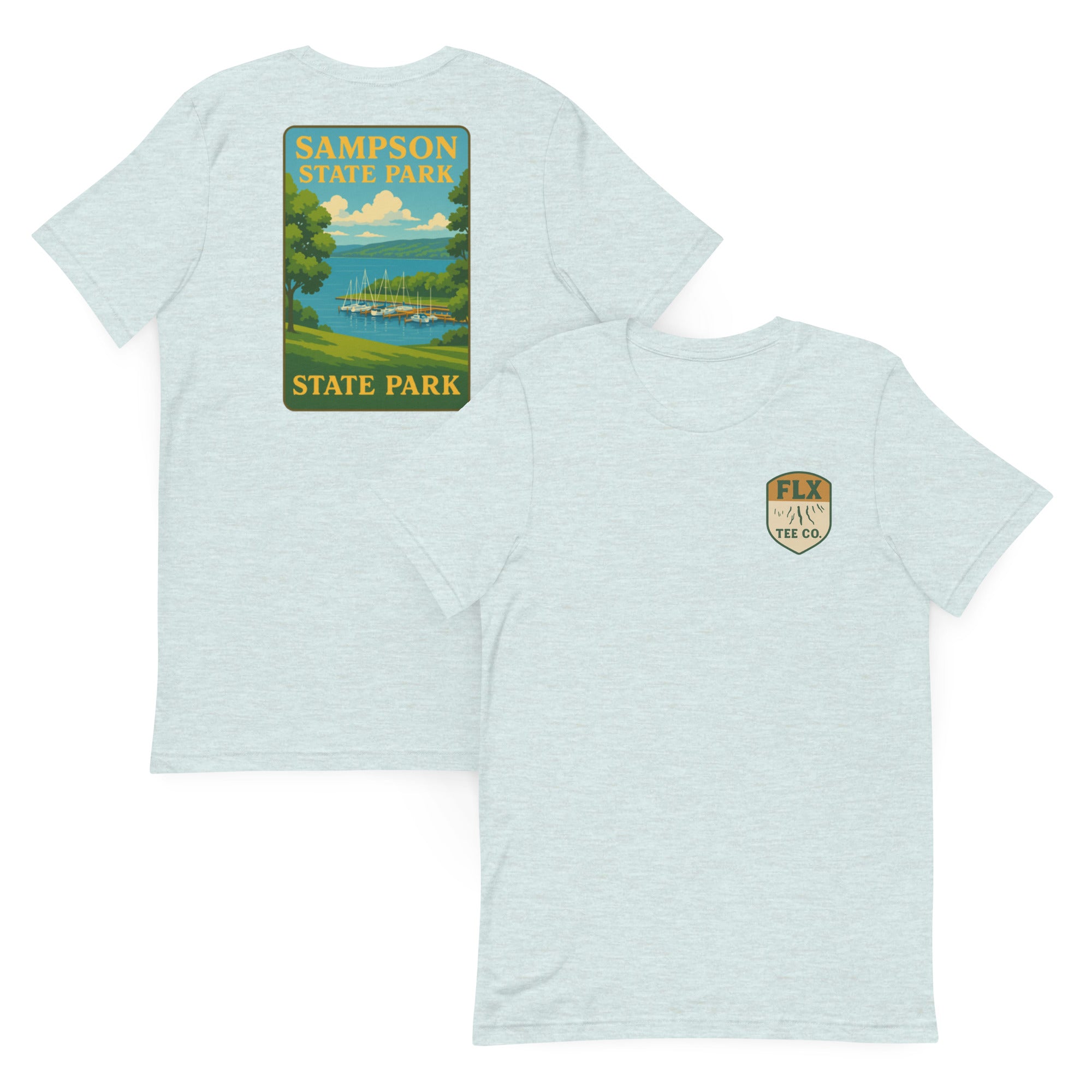 Sampson State Park Vintage Poster Te - FLX Tee Co