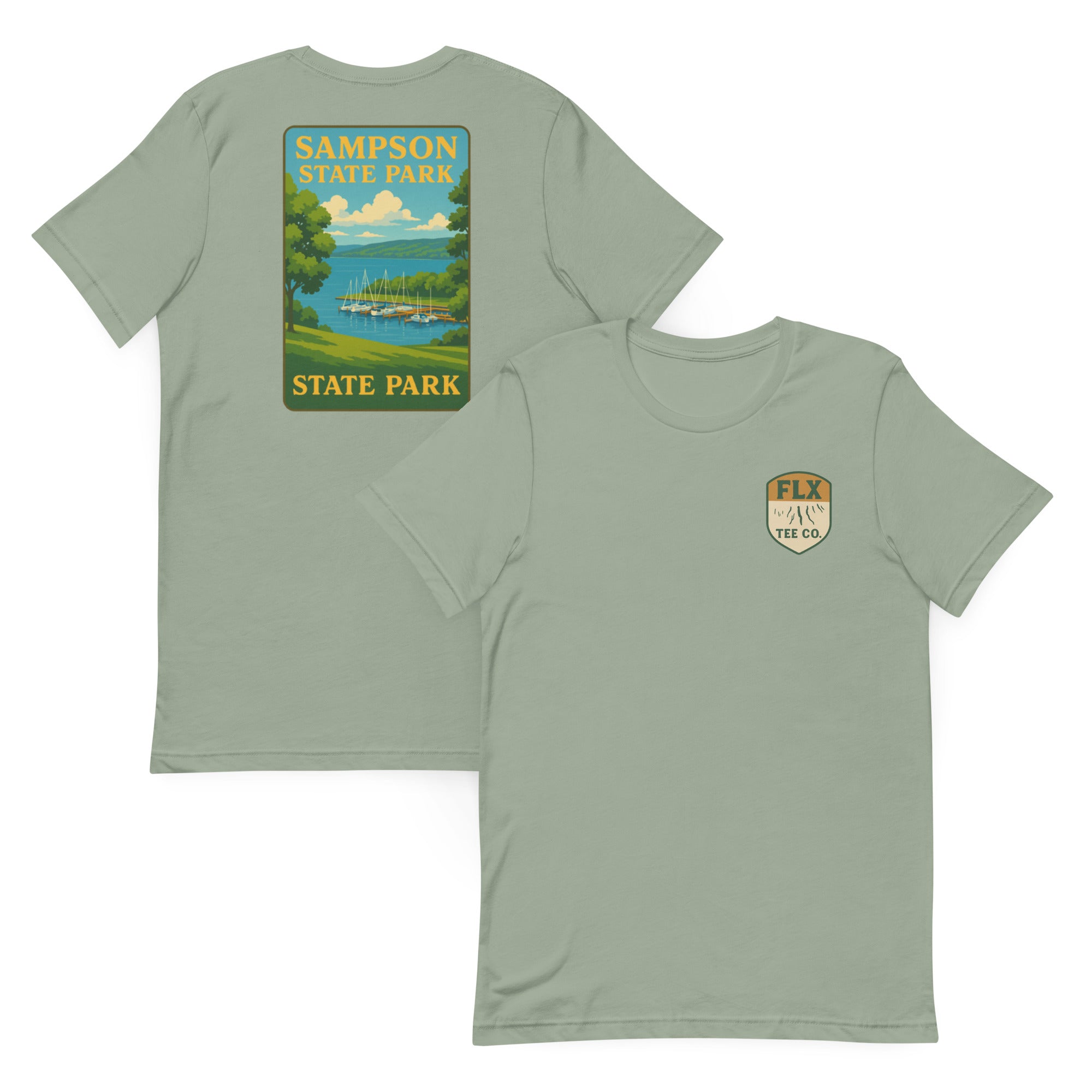 Sampson State Park Vintage Poster Te - FLX Tee Co